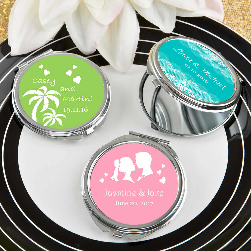 Compact Mirror Party Favors FREE RUSH with Custom Design