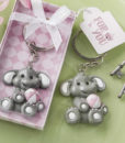 Baby Elephant With Pink Design Key Chain