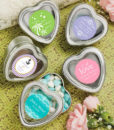 Personalized Silver Heart Shaped Mint Tins