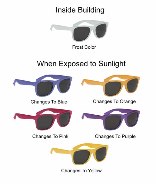 Custom Wedding Sunglasses Color Changing