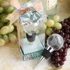 Glass Globe Design Wine Bottle Stopper