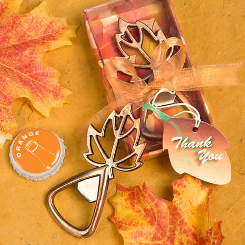 fall leaf bottle opener