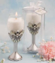 Angel Design Champagne Flute Candle Holders