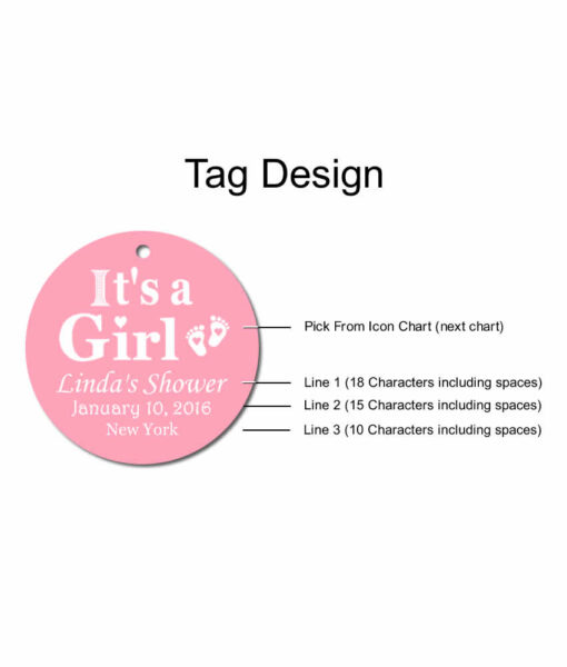 baby shower tag design