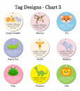 tag design chart 3 baby shower