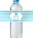 water bottle labels baby boy shower1
