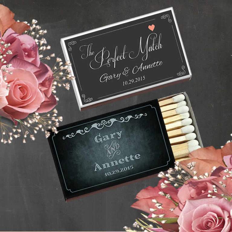 Custom Matches Wedding, Personalized Wedding Matches FREE Assembly