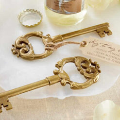 gold skeleton key bottle opener