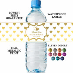 Water Bottle Labels Wedding