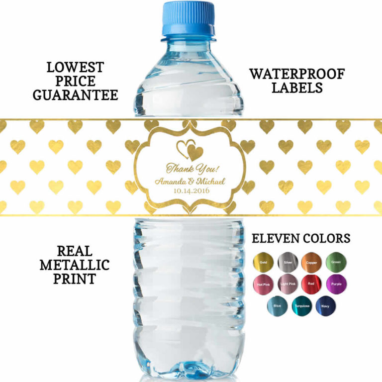 Wedding Water Bottle Labels LOWEST Price Personalized Bottled Water