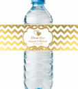 bridal shower water bottle labels