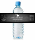 chalkboard wedding water bottle labels