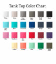 tank tops color chart