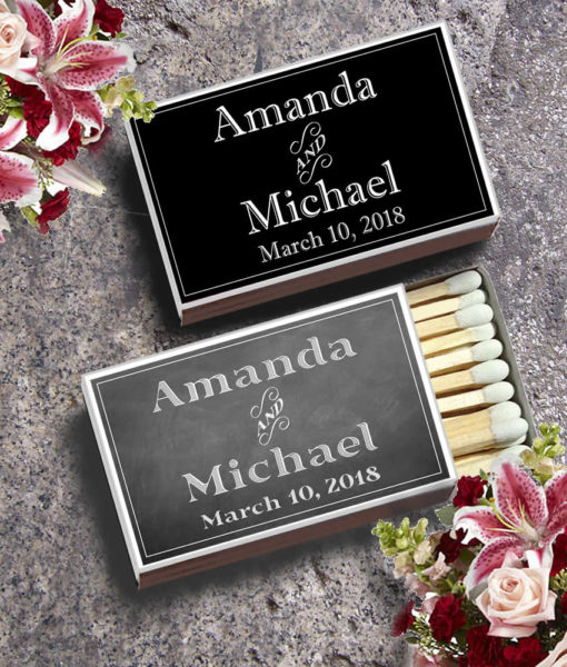 matchbox wedding favors