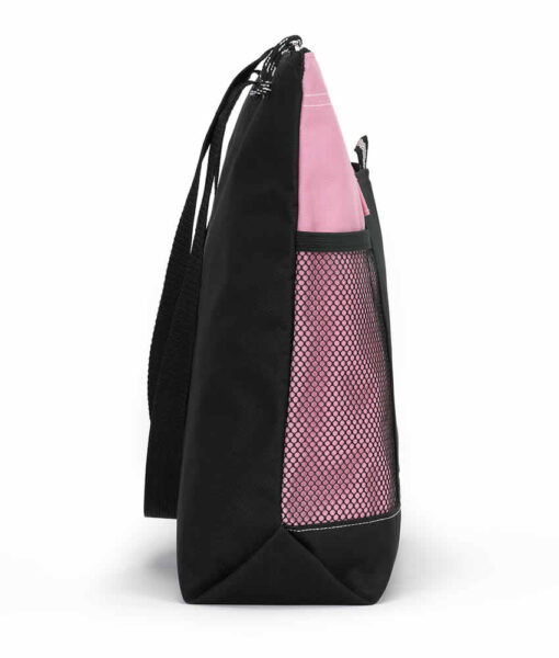 zippered tote - side view