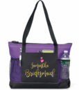 zippered tote with contents