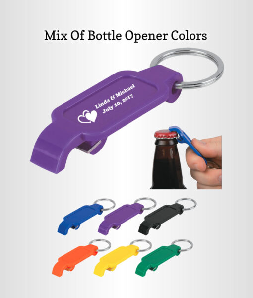 personalized bottle opener keychain wedding favors