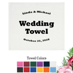 personalized custom wedding rally towels