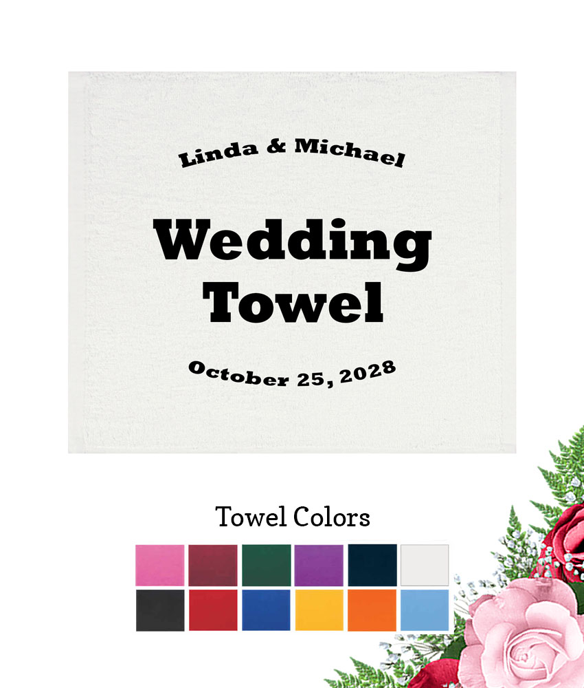personalized custom wedding rally towels personalized custom wedding rally towels
