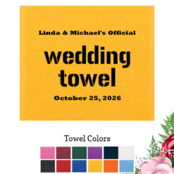 personalized custom wedding rally towels