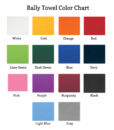 rally towel color chart