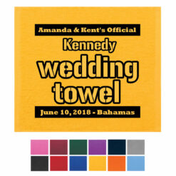 wedding rally towel