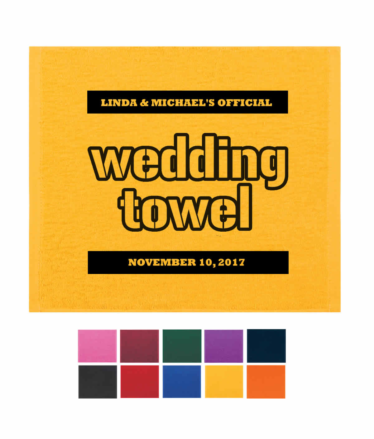 Wedding Terrible Towel, The Wedding Towel, Wedding Rally Towels FREE