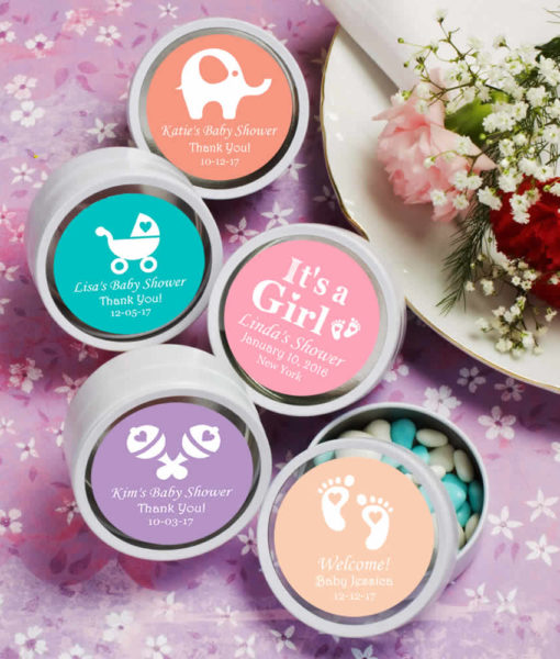 baby shower mint tin party favors
