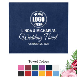personalized wedding rally towels your team logo