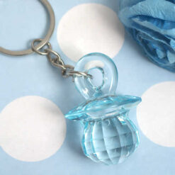Blue Pacifier Keychain