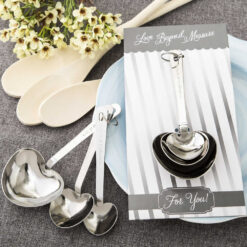 heart shaped measuring spoons wedding favors