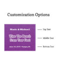 beach wedding towels customization options