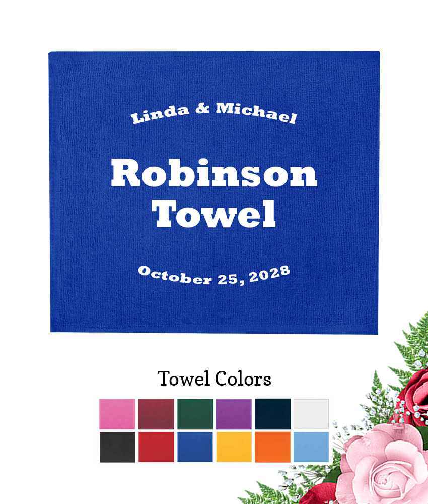 personalized wedding rally towel last name 1 personalized wedding rally towel last name 1