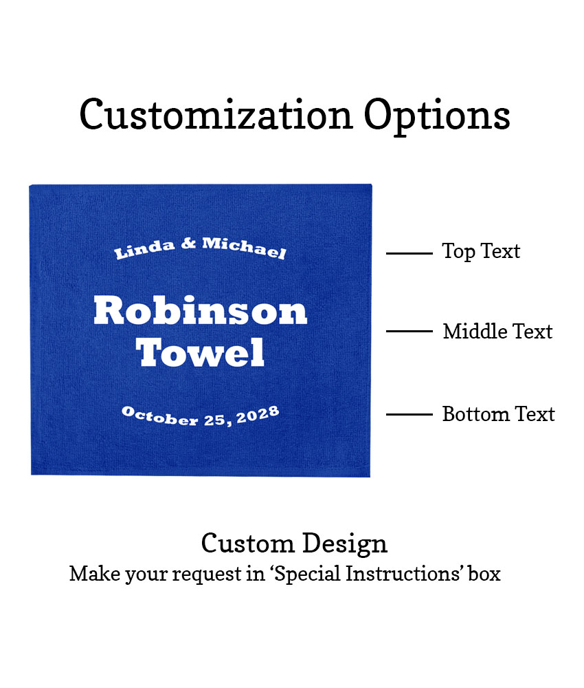personalized wedding rally towels last name customization options personalized wedding rally towels last name customization options