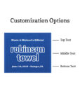 wedding towels last name towel no banner customization options
