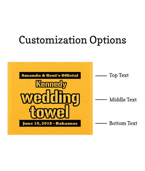 wedding towels last name wedding towel customization options