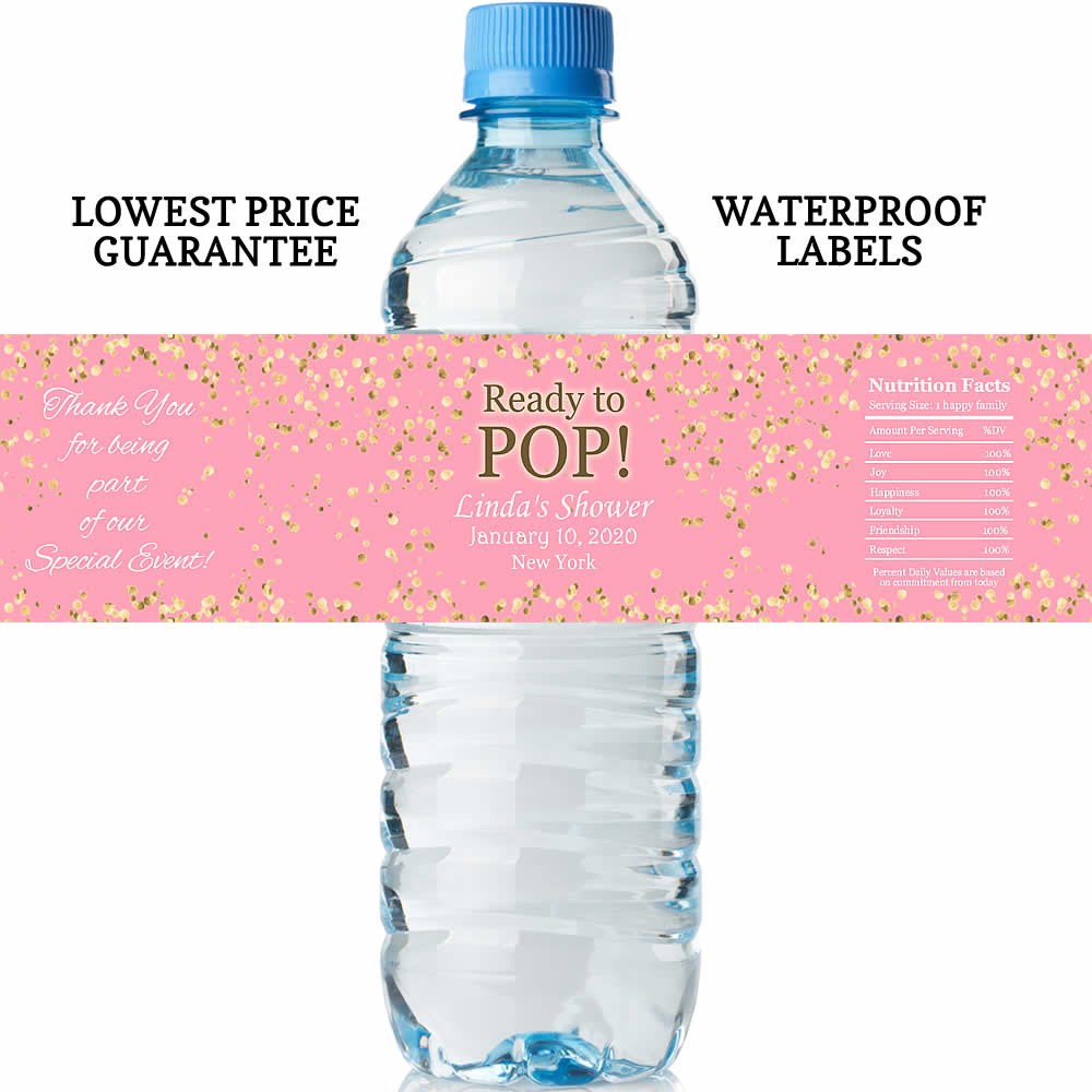 Waterproof All Star Baby Shower Water Bottle Labels Y539 Set of 24 