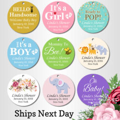 baby shower favor tags