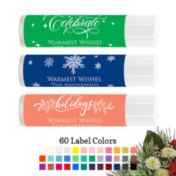 christmas holiday personalized lip balm party favors