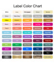 label color options