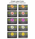 Match Box chalk Labels