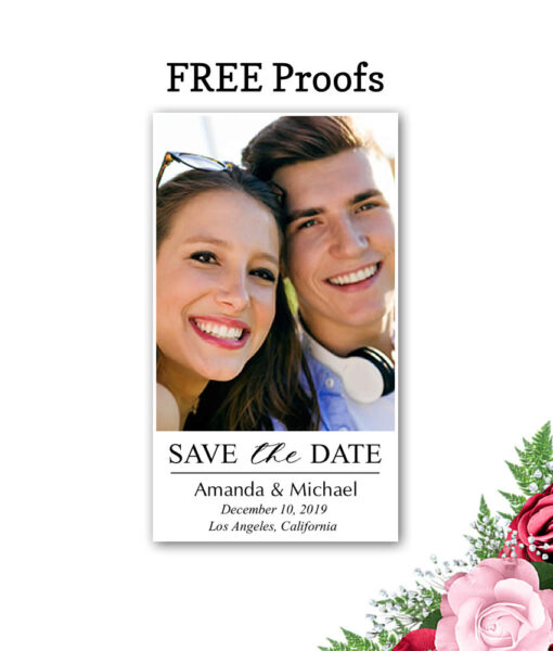 save our date magnet vertical