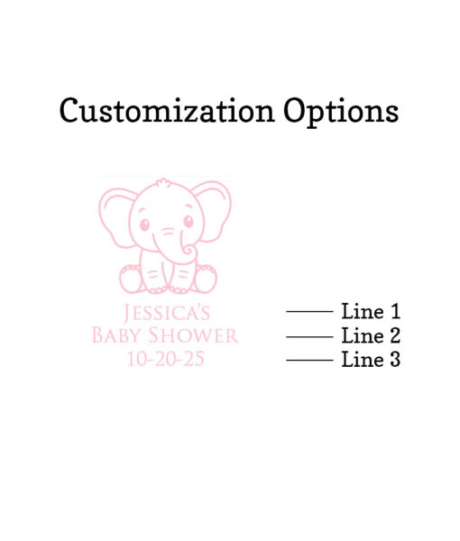 baby elephant customization option
