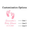 baby feet coasters customization