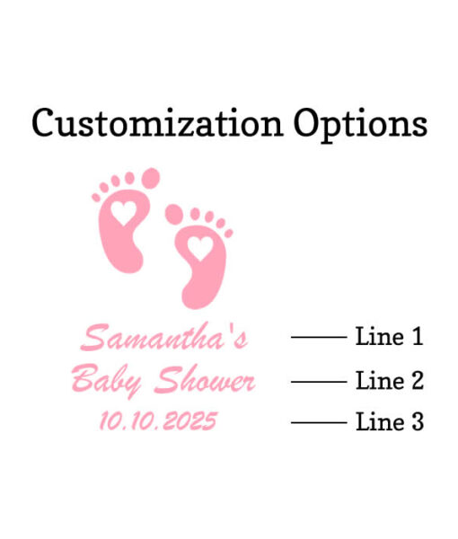 baby feet coasters customization