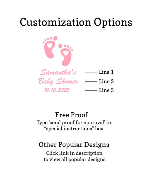 baby feet coasters customization free proof