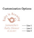 baby is brewing coasters customization