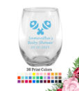 baby rattles wine glasses