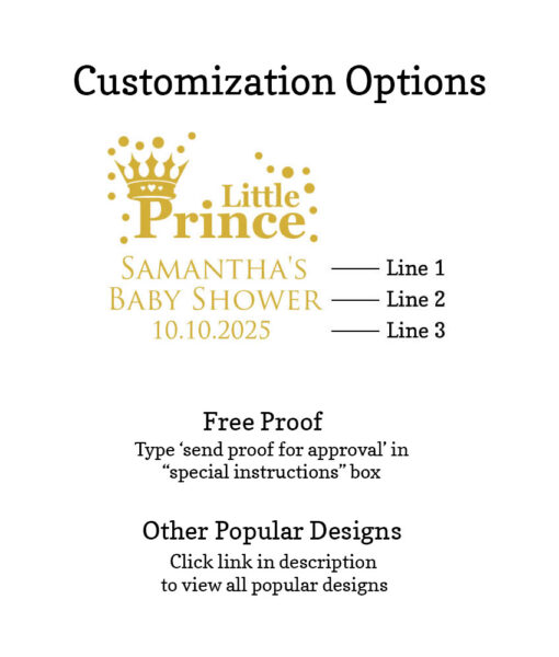 little prince customization free proof