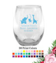 safari animals wine glasses